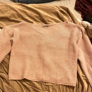 Crop sweater, never worn, semi see through